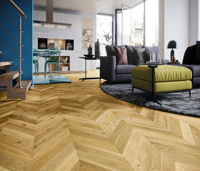 Entrance Hall - Chevron Parquet